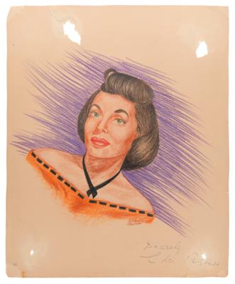 Lot #759 J. Fred Johnson Collection of (60+) Signed Classic Hollywood Actress Sketches - Image 33