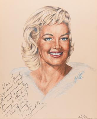 Lot #759 J. Fred Johnson Collection of (60+) Signed Classic Hollywood Actress Sketches - Image 4