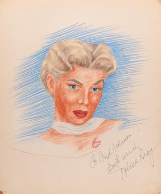 Lot #759 J. Fred Johnson Collection of (60+) Signed Classic Hollywood Actress Sketches - Image 38