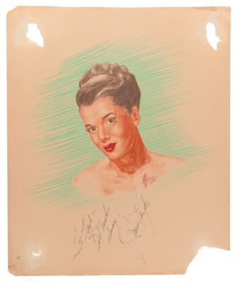 Lot #759 J. Fred Johnson Collection of (60+) Signed Classic Hollywood Actress Sketches - Image 43