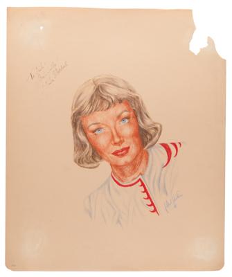 Lot #759 J. Fred Johnson Collection of (60+) Signed Classic Hollywood Actress Sketches - Image 46