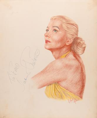 Lot #759 J. Fred Johnson Collection of (60+) Signed Classic Hollywood Actress Sketches - Image 49