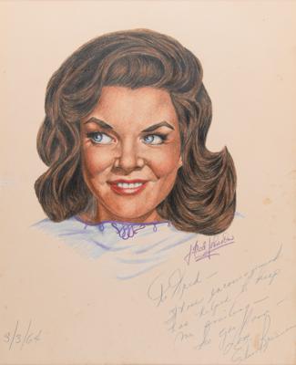 Lot #759 J. Fred Johnson Collection of (60+) Signed Classic Hollywood Actress Sketches - Image 50