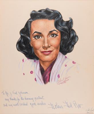 Lot #759 J. Fred Johnson Collection of (60+) Signed Classic Hollywood Actress Sketches - Image 51