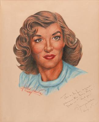 Lot #759 J. Fred Johnson Collection of (60+) Signed Classic Hollywood Actress Sketches - Image 56