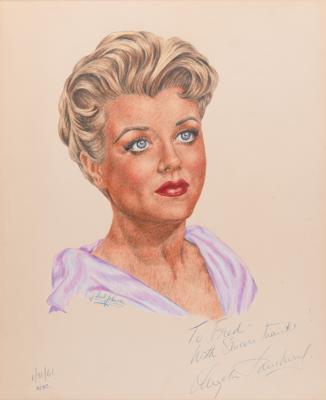 Lot #759 J. Fred Johnson Collection of (60+) Signed Classic Hollywood Actress Sketches - Image 57