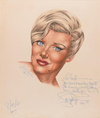 Lot #759 J. Fred Johnson Collection of (60+) Signed Classic Hollywood Actress Sketches - Image 7