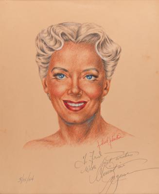 Lot #759 J. Fred Johnson Collection of (60+) Signed Classic Hollywood Actress Sketches - Image 65