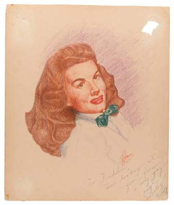 Lot #759 J. Fred Johnson Collection of (60+) Signed Classic Hollywood Actress Sketches - Image 68