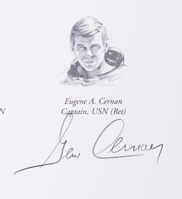 Lot #531 Moonwalkers: Alan Bean, Gene Cernan, and Edgar Mitchell Signed Limited Edition Print - 'Hello Universe' - Image 3