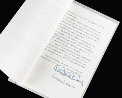 Lot #599 Walt Disney Document Signed - The Disneys