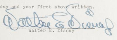 Lot #599 Walt Disney Document Signed - The Disneys Split Their Walt Disney Productions Shares - Image 5