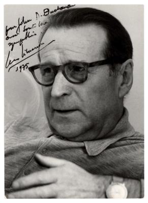 Lot #630 Georges Simenon Signed Photograph