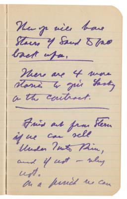 Lot #620 Zane Grey's Handwritten 1927 'Instruction' Notebook - Image 3