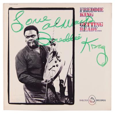 Lot #663 Freddie King Signed Album - Getting