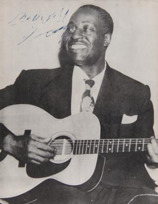 Lot #659 Big Bill Broonzy Signed 'Jazz Scene 1957'