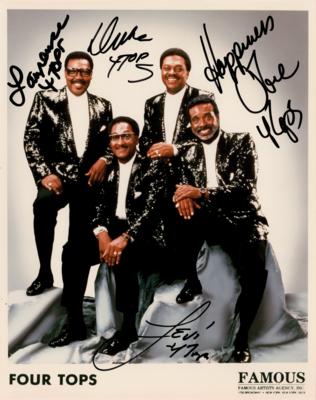 Lot #701 Four Tops Signed Photograph