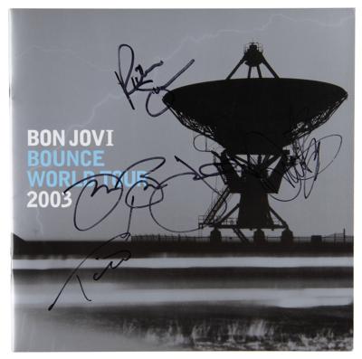 Lot #681 Bon Jovi Signed 2003 Bounce World Tour