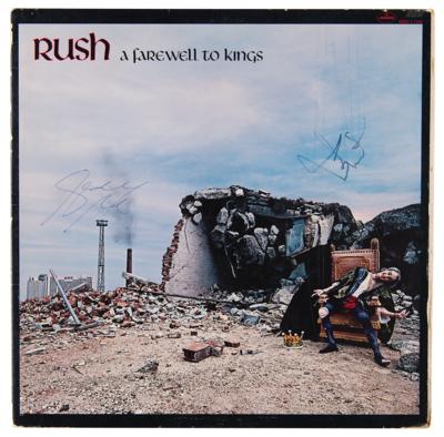 Lot #727 Rush: Geddy Lee and Neil Peart Signed