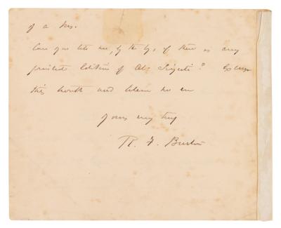 Lot #190 Richard Francis Burton Autograph Letter Signed on Translating the Arabian Nights - Image 3