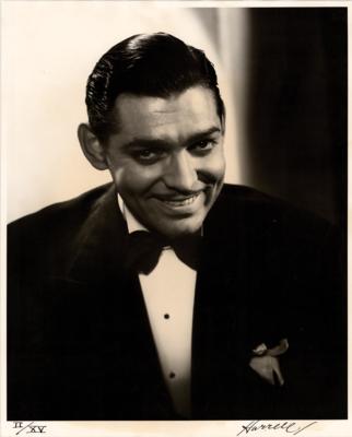 Lot #817 George Hurrell Signed Photograph: Clark Gable - Image 1