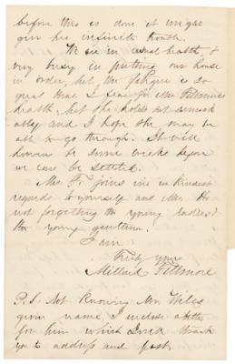 Lot #67 Millard Fillmore Autograph Letter Signed - Image 2