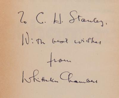 Lot #207 Whittaker Chambers Signed Book - Witness - Image 2