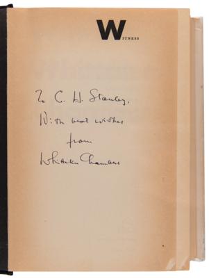 Lot #207 Whittaker Chambers Signed Book - Witness - Image 4