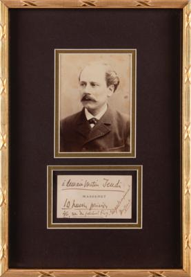 Lot #653 Jules Massenet Signature - Image 1