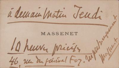 Lot #653 Jules Massenet Signature - Image 2