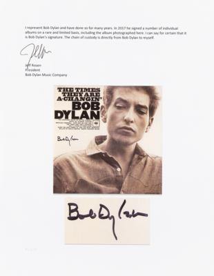 Lot #643 Bob Dylan Signed Album - The Times They Are a-Changin' - Image 3