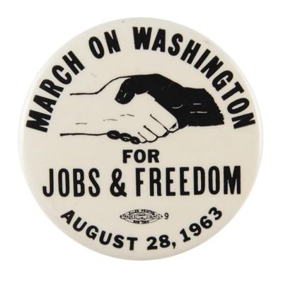 Lot #266 Martin Luther King, Jr.: March on Washington Pinback Button - Image 1