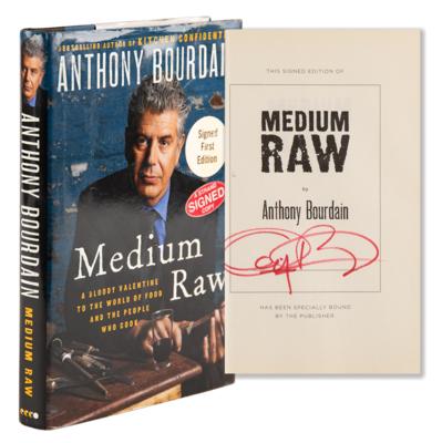 Lot #779 Anthony Bourdain Signed Book - Medium Raw