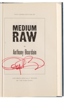 Lot #779 Anthony Bourdain Signed Book - Medium Raw - Image 4