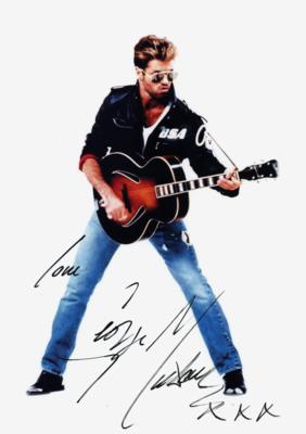 Lot #750 George Michael Signed Photograph