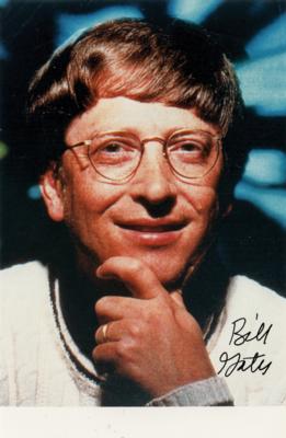 Lot #232 Bill Gates Signed Photograph - Image 1