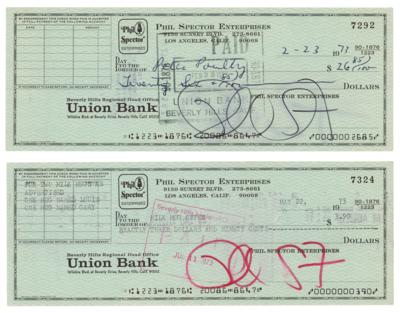 Lot #730 Phil Spector (2) Signed Checks - Image 1