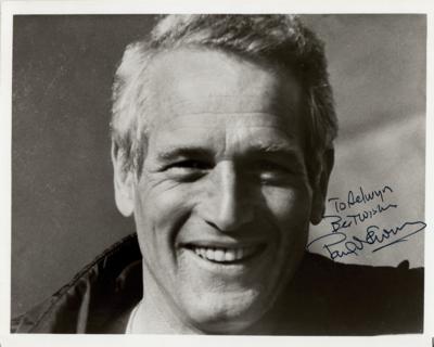 Lot #837 Paul Newman Signed Photograph