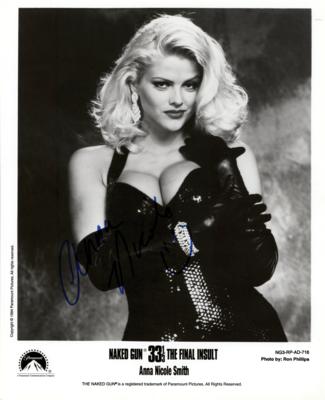 Lot #852 Anna Nicole Smith Signed Photograph