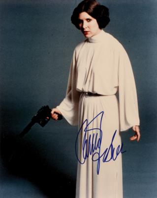 Lot #856 Star Wars: Carrie Fisher Signed Photograph - Image 1