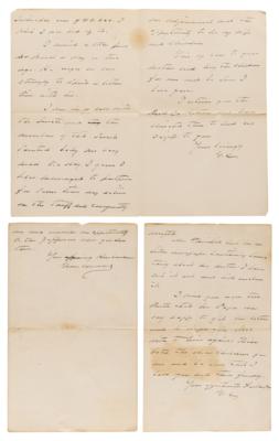Lot #55 Grover Cleveland (3) Autograph Letters Signed as President - Image 1