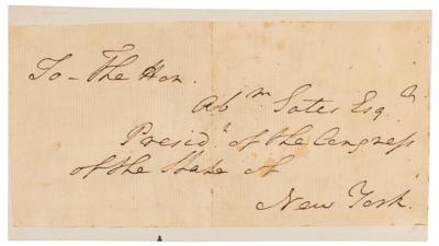 Lot #3 George Washington Hand-Addressed Envelope Panel - Image 1