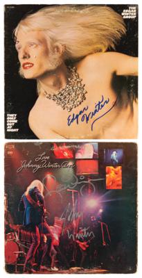 Lot #738 Johnny and Edgar Winter, and Rick Derringer (2) Signed Albums - Image 1