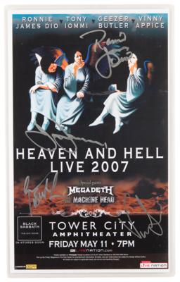 Lot #679 Black Sabbath Signed 'Heaven and Hell Live 2007' Tour Poster - Image 1
