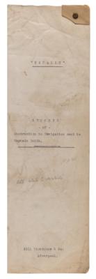 Lot #310 Titanic: Packet of (6) 'Obstruction to Navigation' Reports - Detailing Obstacles Deemed Detrimental to the Safe Passage of the Titanic - Image 2