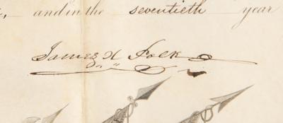 Lot #15 James K. Polk Document Signed as President - Image 2