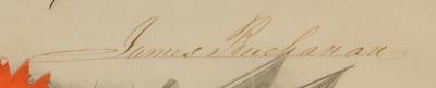 Lot #47 James Buchanan Naval Document Signed as President - Image 2