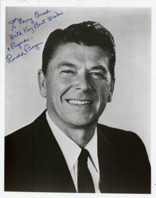 Lot #106 Ronald Reagan Signed Photograph - Image 1