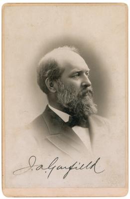 Lot #30 James A. Garfield Signed Photograph - Image 1