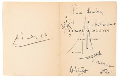 Lot #591 Pablo Picasso Signed Book - The Man with the Sheep by Andre Verdet - Image 3